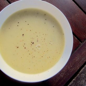 truffled celery soup