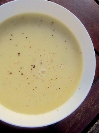 truffled celery soup