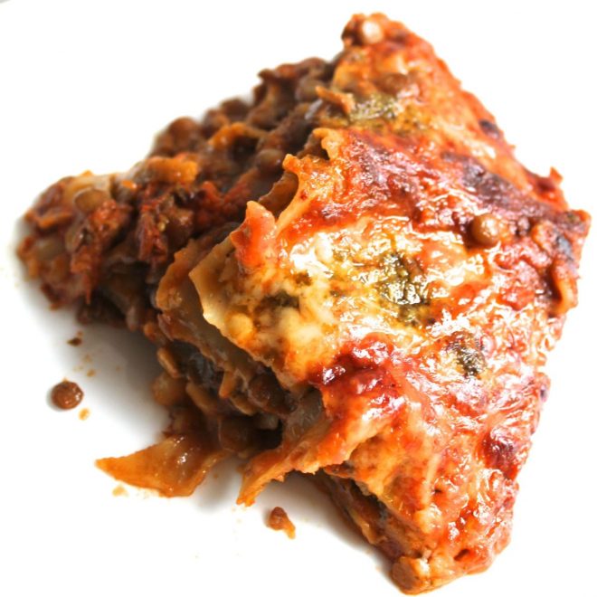 5 Ingredient Easy Lentil Lasagne Happy Veggie Kitchen