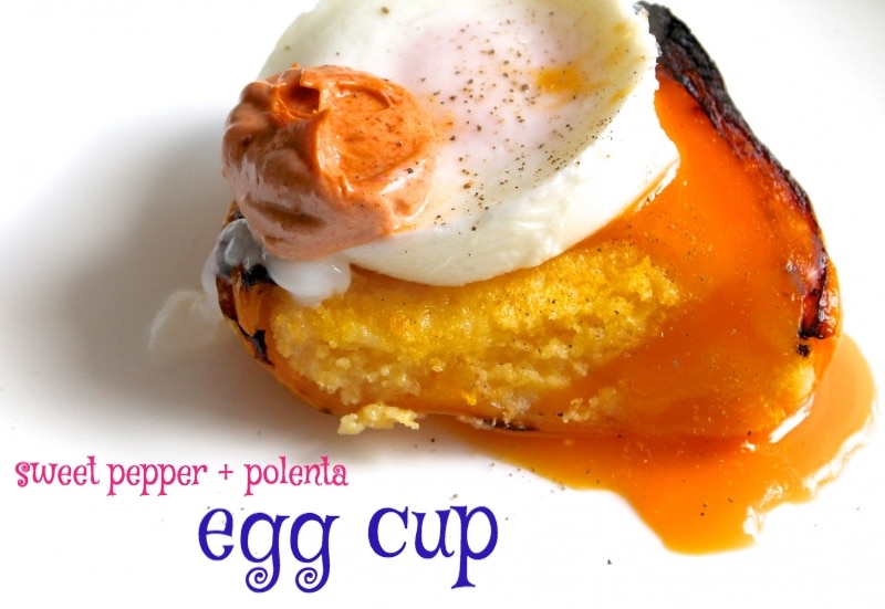 pepper polenta egg cup