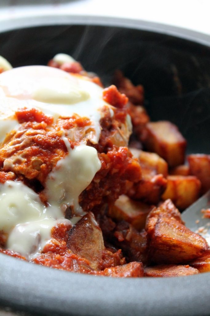 breakfast patatas bravas
