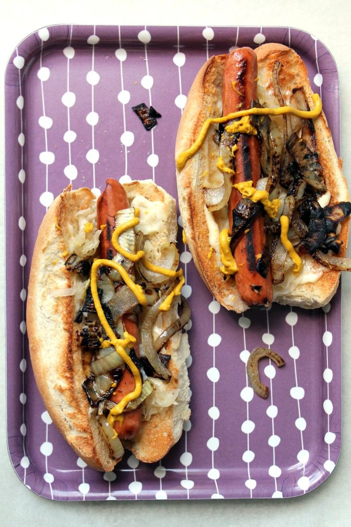 the ultimate posh #vegetarian hot dog