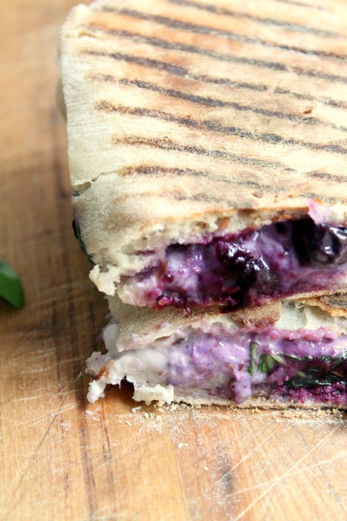 blueberry mozzarella panini