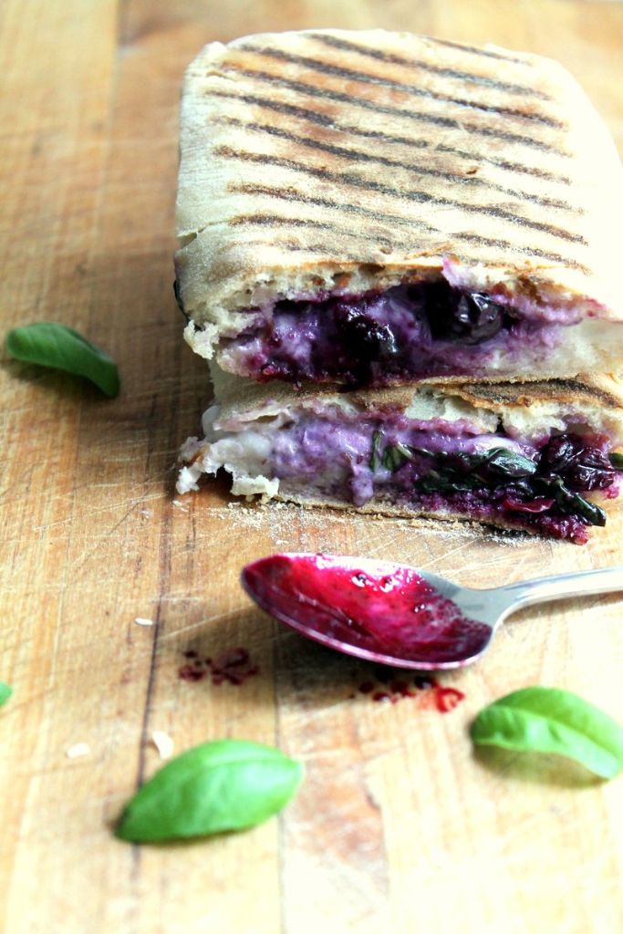 blueberry mozzarella panini