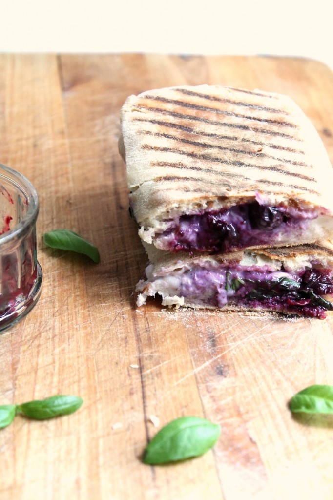 blueberry mozzarella panini
