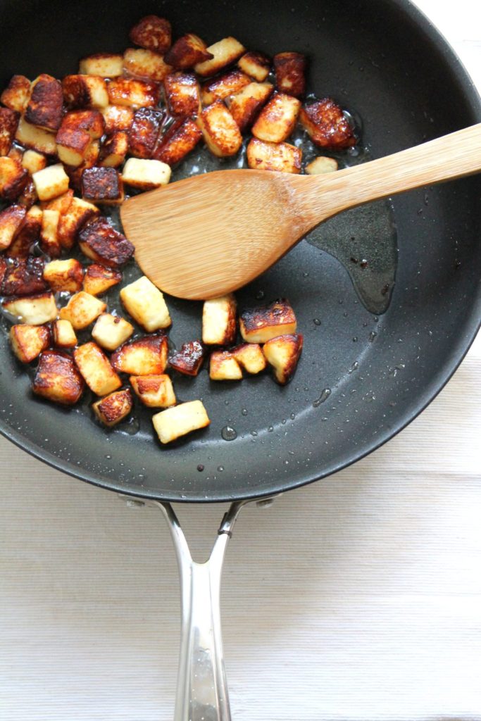 Stir fried paneer cheese