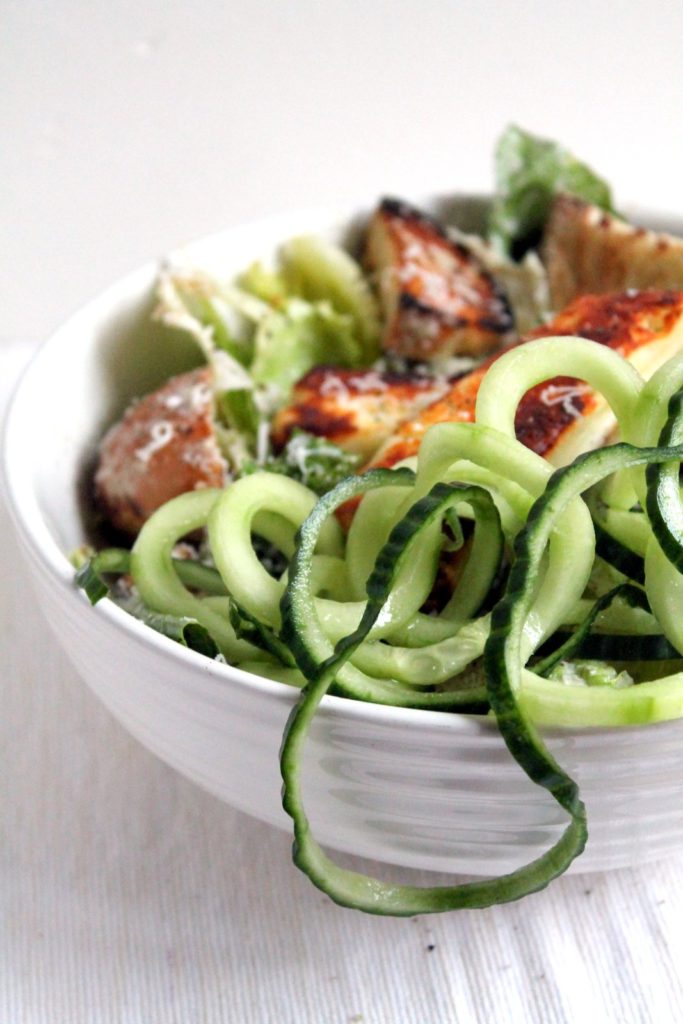 Greek Yogurt Caesar Salad with Halloumi Happy Veggie Kitchen