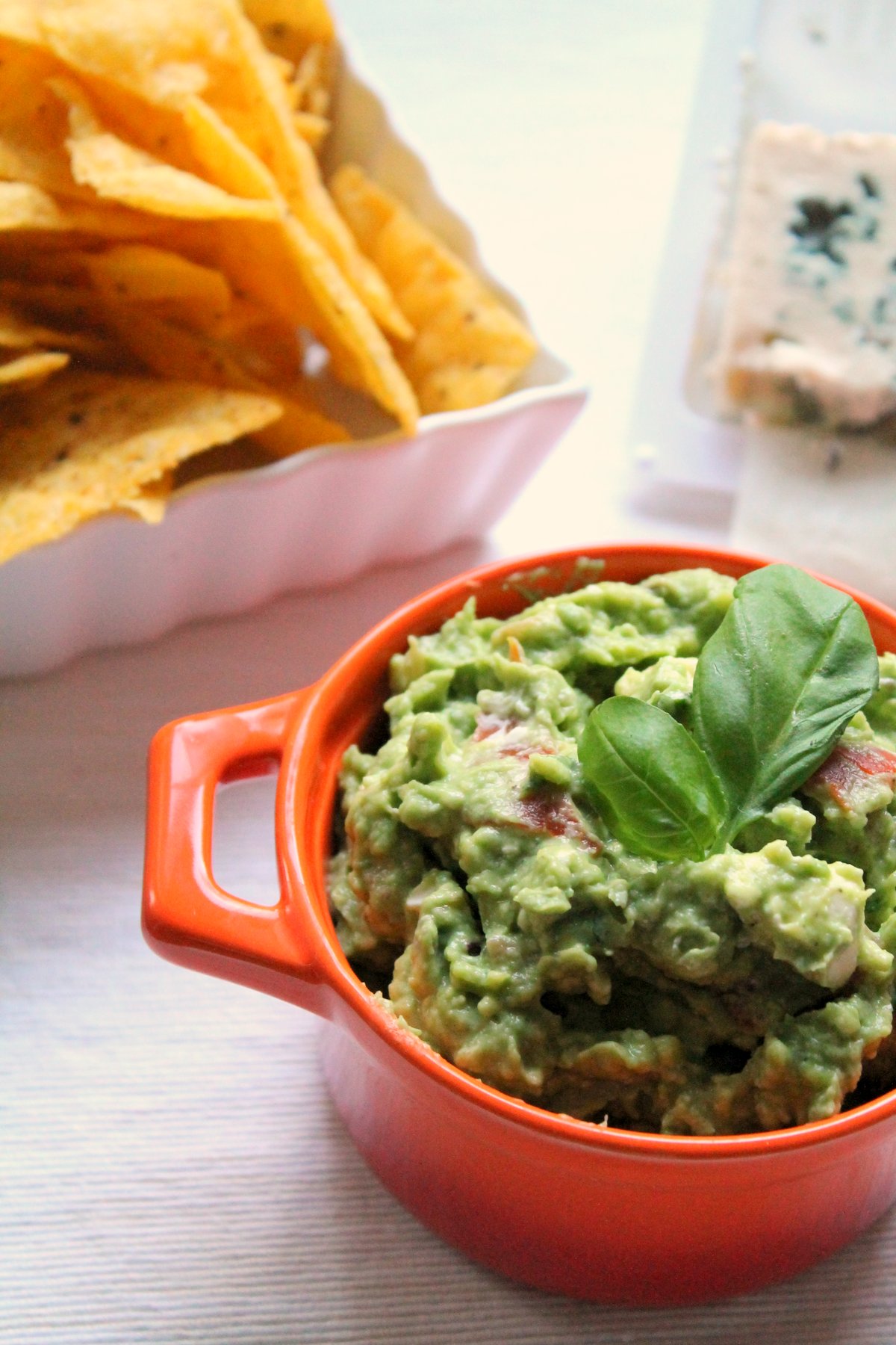 Blue Cheese Guacamole with Basil Happy Veggie Kitchen