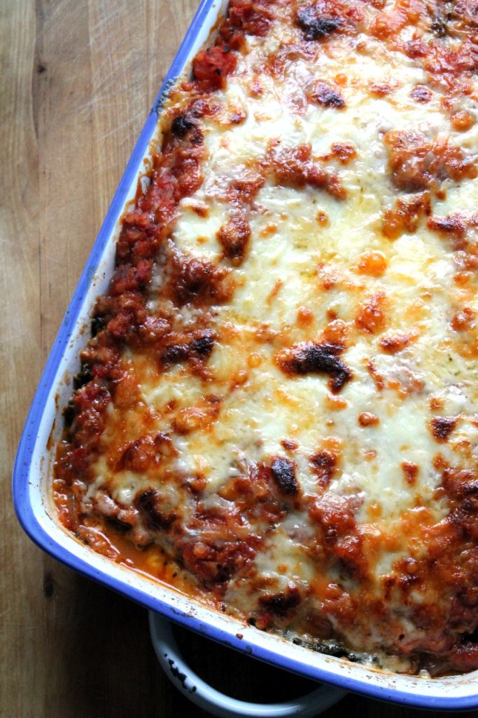 #vegetarian and #glutenfree - this is kind of like a stuffed cabbage casserole, but with the flavors of lasagne!