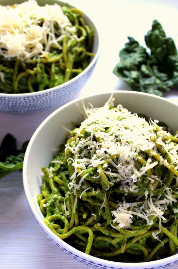 This creamy avocado spinach pasta is given a luxurious twist with fresh mozzarella and gruyere cheeses! A filling, nutrient packed vegetarian pasta dinner like nothing you've tried before.