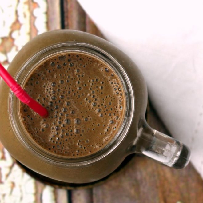 Chocolate Peanut Butter Hangover Smoothie Happy Veggie Kitchen