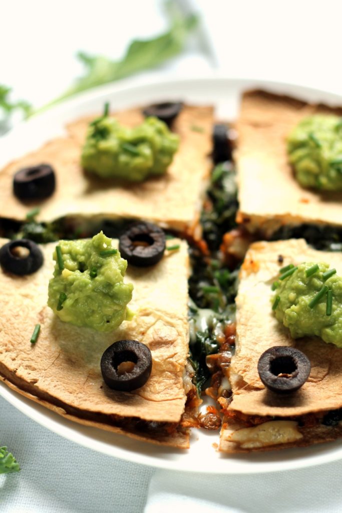 These vegetarian quesadillas are simple to throw together for an easy, healthy midweek dinner!