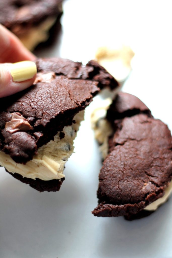 These indulgent cookies are stuffed with cream cheese cookie dough frosting - totally decadent!