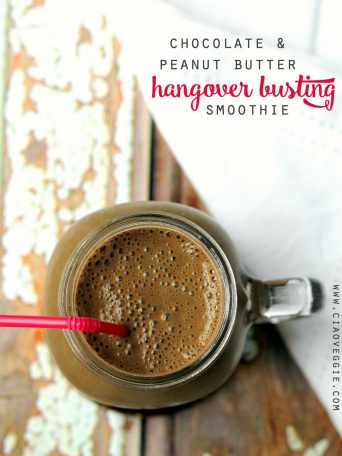 This hangover buster will line your stomach, give you slow-release energy and detox your liver pronto thanks to the addition of chlorella- although you'd never know it was there, thanks to the super chocolatey peanut buttery taste!