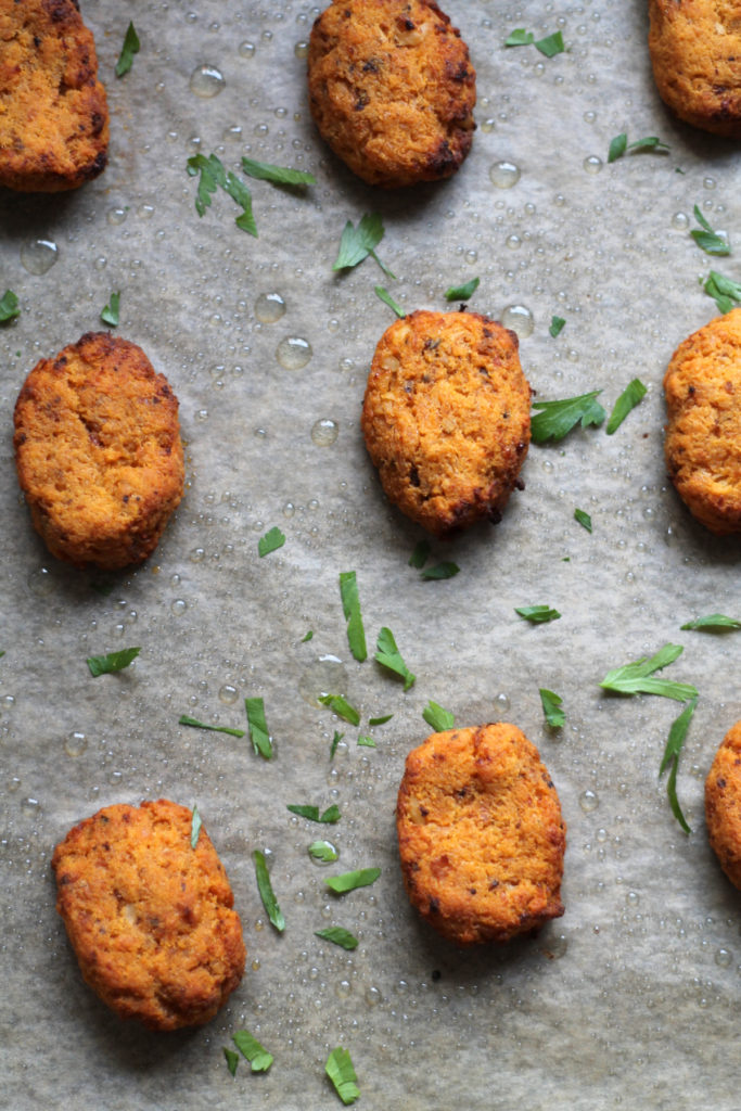 Perfect for kids and adults alike, these crispy, savory cauliflower nuggets are as tasty as can be. Roasting the cauliflower adds so much flavor that you can easily skip the salt if making for babies or toddlers. There are multiple flavor twists that you can add, so you will never get bored of making these!