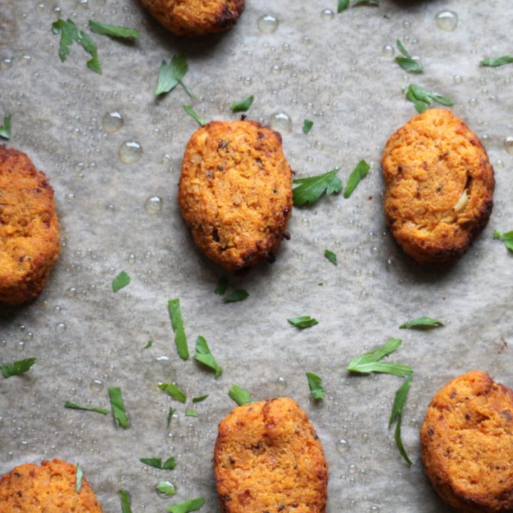 Perfect for kids and adults alike, these crispy, savory cauliflower nuggets are as tasty as can be. Roasting the cauliflower adds so much flavor that you can easily skip the salt if making for babies or toddlers. There are multiple flavor twists that you can add, so you will never get bored of making these!