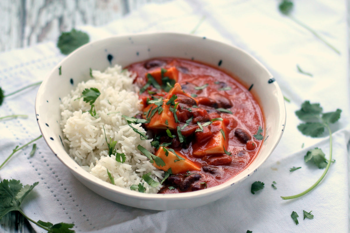 Easy Paneer & Kidney Bean Coconut Curry Happy Veggie Kitchen