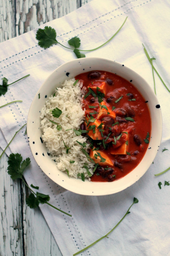 Easy Paneer & Kidney Bean Coconut Curry Happy Veggie Kitchen