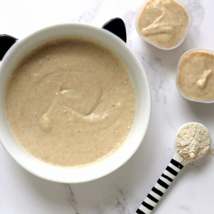 Banana Coconut Baby Oats {Iron Rich Baby Food}