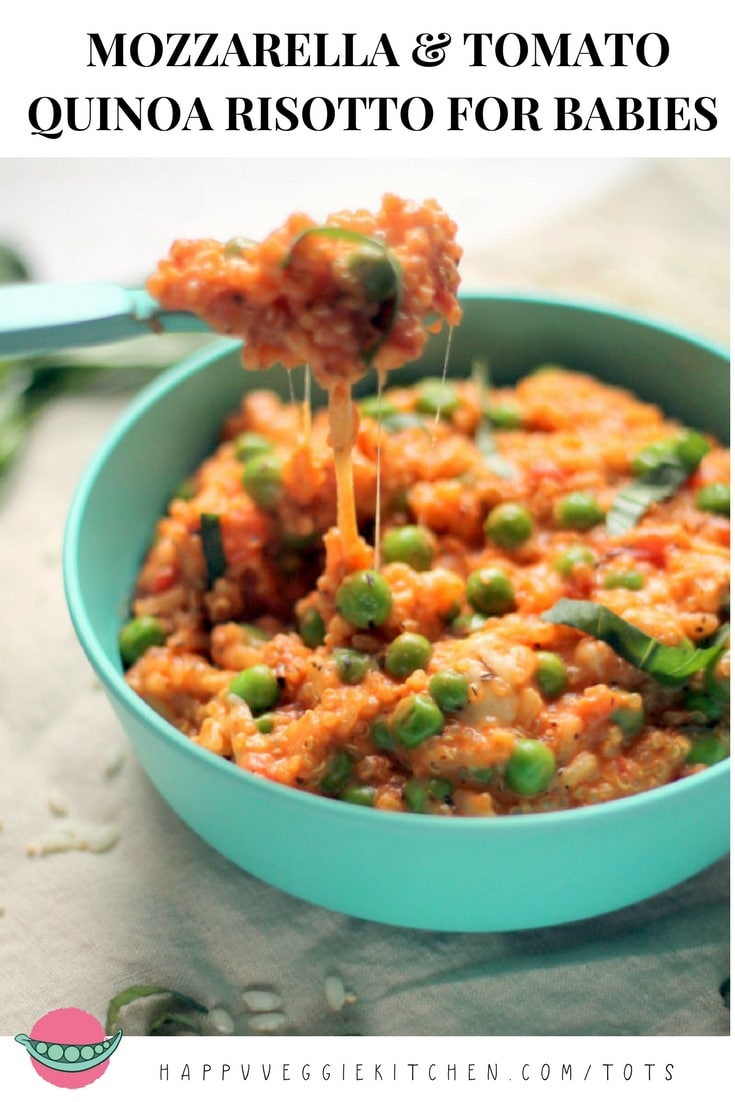 Creamy Tomato & Mozzarella Quinoa Risotto {for Babies & Toddlers