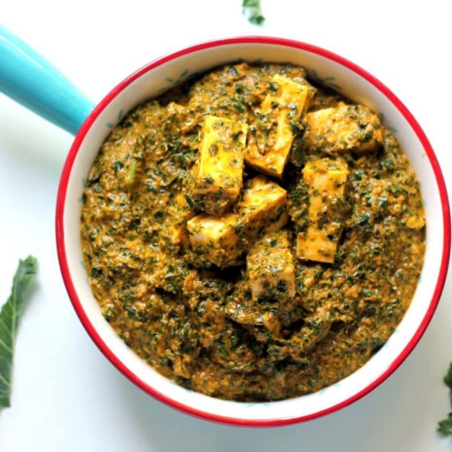 Kale Paneer Curry Happy Veggie Kitchen