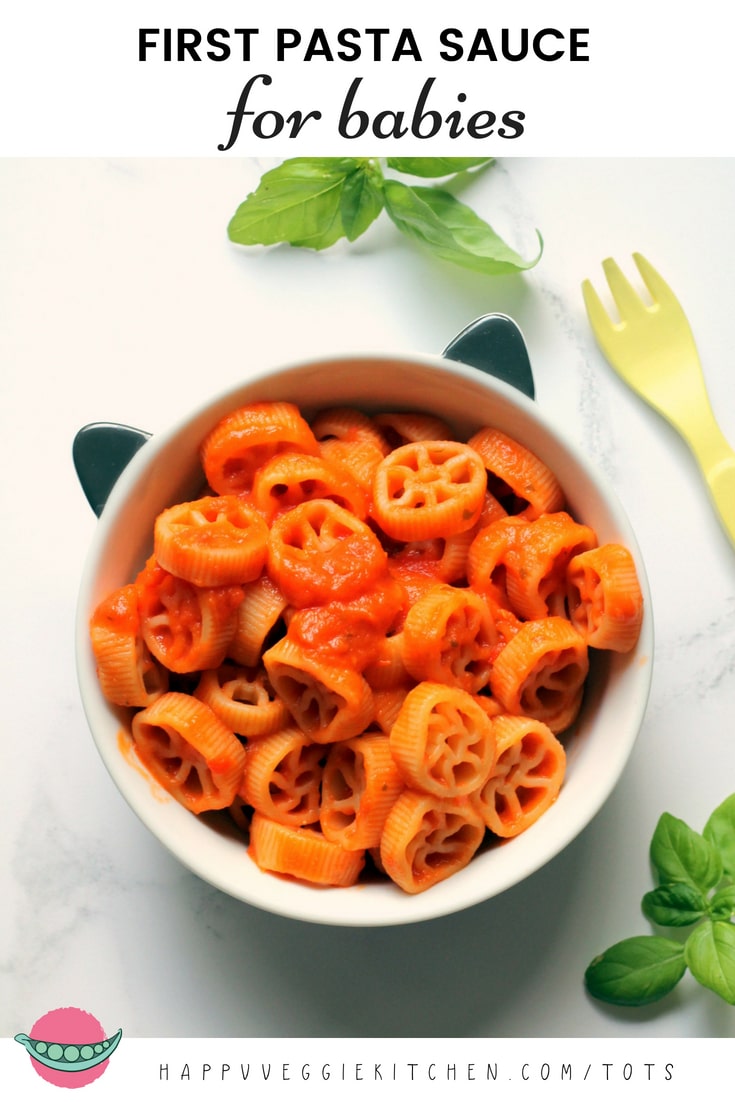First Tomato Pasta Sauce for Babies Happy Veggie Kitchen