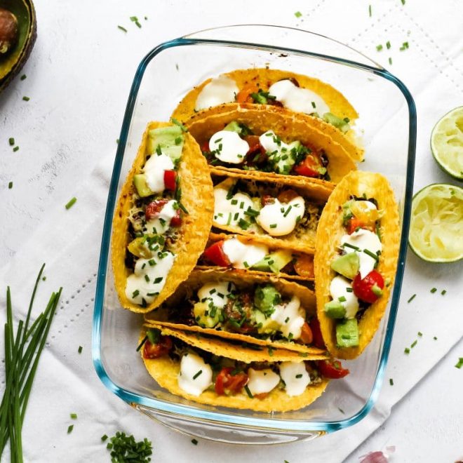 Crispy Bean & Smoked Cheese Tacos (Oven Baked!) Happy Veggie Kitchen
