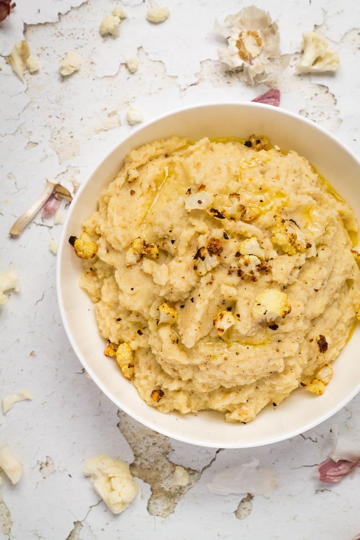 Roasted Cauliflower Mash Happy Veggie Kitchen