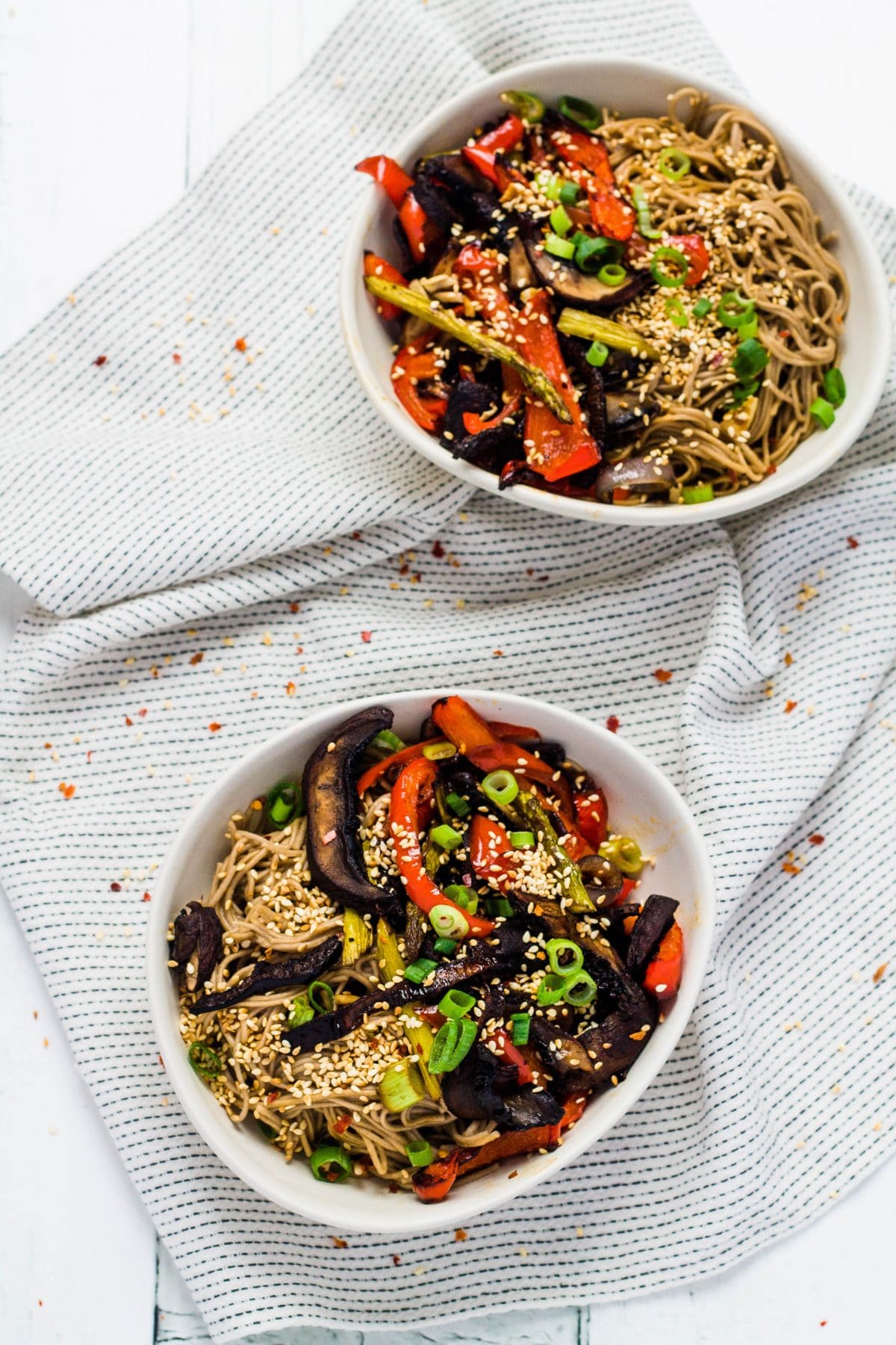 Roasted Veggie Noodle Bowl Happy Veggie Kitchen