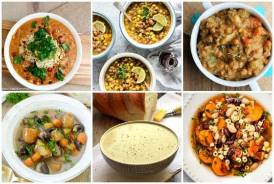 15 Slow Cooker Vegetarian Soup Recipes for Lazy Winter Days - Happy