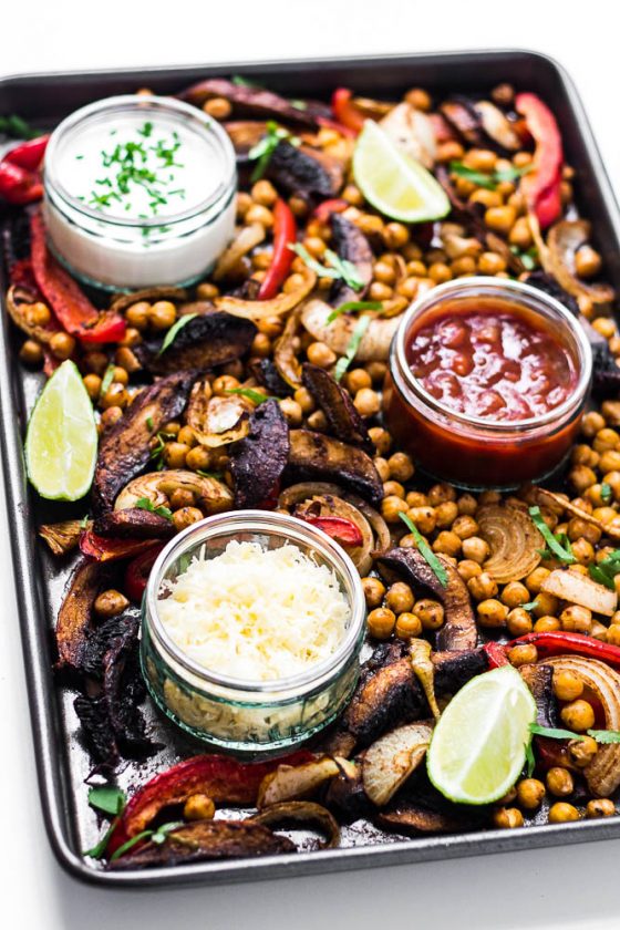 Roasted Chickpea Fajitas Happy Veggie Kitchen