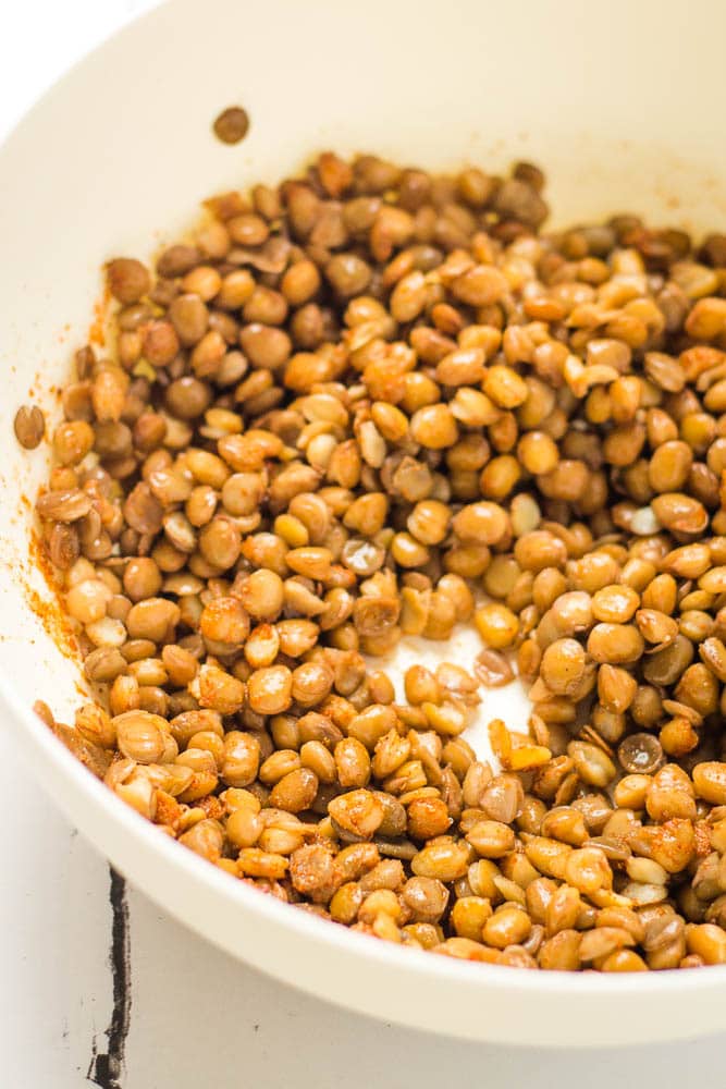 Lentil taco filling