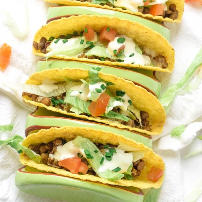 Air Fryer Lentil Tacos Happy Veggie Kitchen