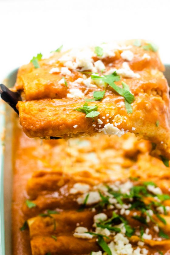 Cheese & Caramelized Onion Enchiladas Happy Veggie Kitchen