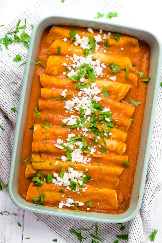 Cheese & Caramelized Onion Enchiladas Happy Veggie Kitchen