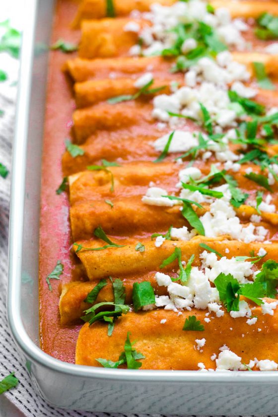 Cheese & Caramelized Onion Enchiladas Happy Veggie Kitchen