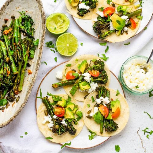 Baby Broccoli Tacos Happy Veggie Kitchen