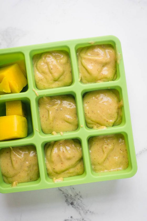 Mango & Peanut Butter Baby Food Puree Happy Veggie Kitchen