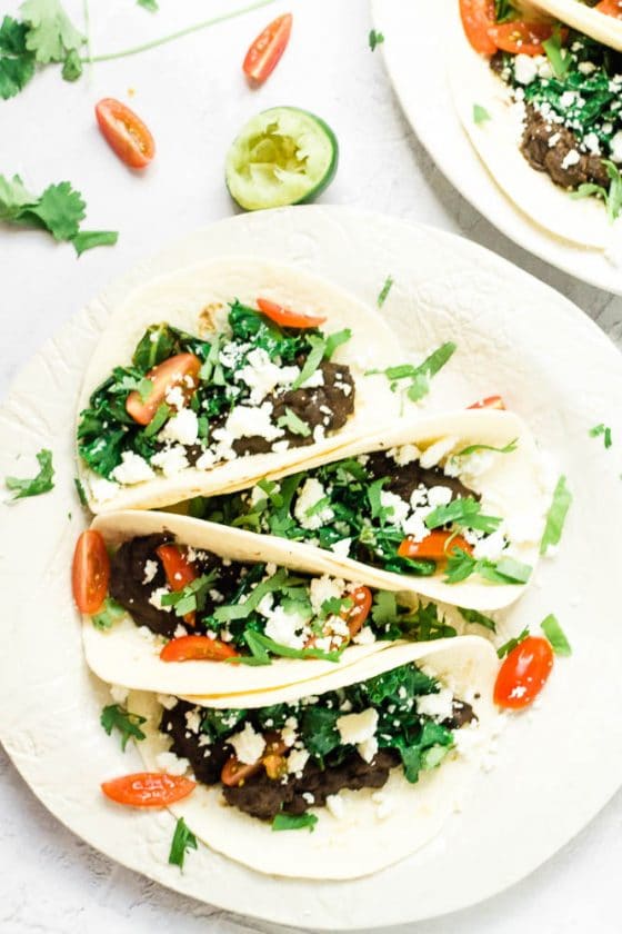 Black Bean & Kale Tacos Happy Veggie Kitchen