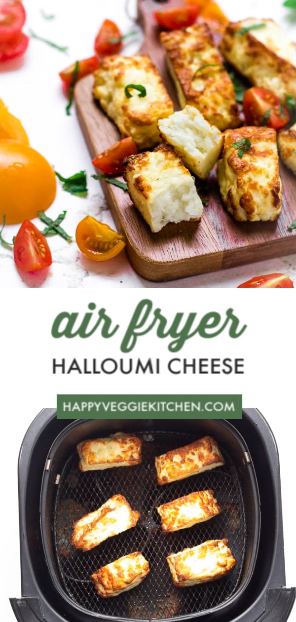 Air Fryer Halloumi Cheese Happy Veggie Kitchen