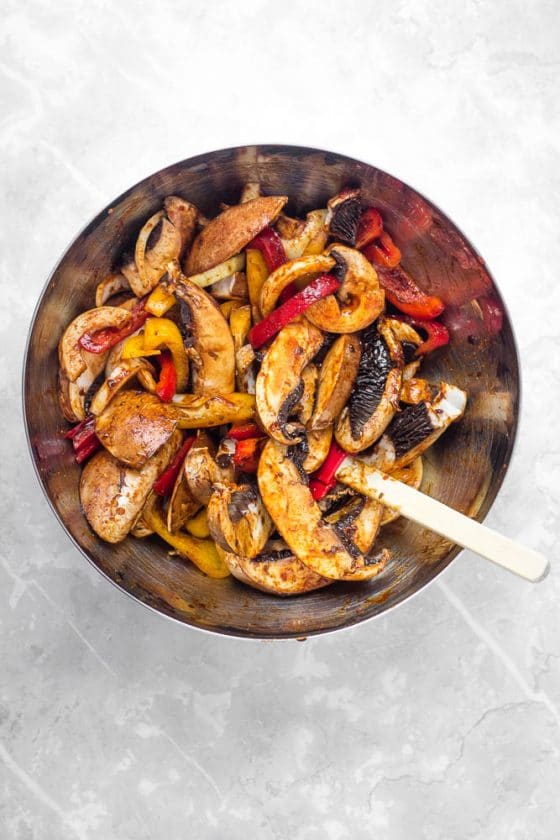 Air Fryer Veggie Fajitas Happy Veggie Kitchen