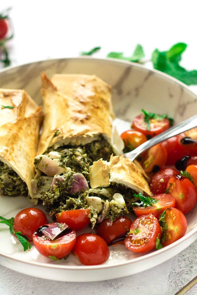 Panecillos para freír con aire Spanakopita Panecillos para freír con aire Spanakopita