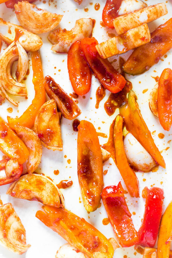 Black Bean Fajitas with Sweet Chili Sauce Happy Veggie Kitchen