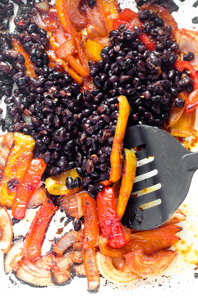 Black Bean Fajitas with Sweet Chili Sauce Happy Veggie Kitchen
