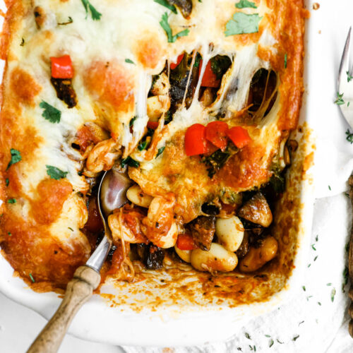Tuscan Butter Bean Bake Happy Veggie Kitchen