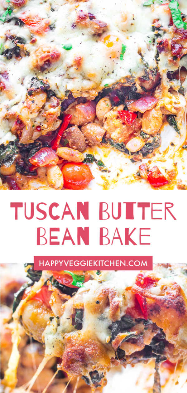 Tuscan Butter Bean Bake Happy Veggie Kitchen