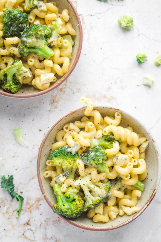 Roasted Broccoli & Blue Cheese Pasta (3 Ingredients!) Happy Veggie