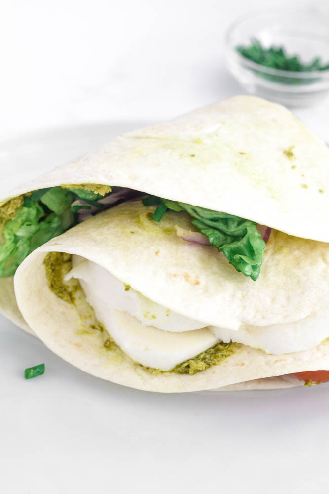 Air Fryer Wraps with Mozzarella & Pesto (Tik Tok Style) Happy Veggie