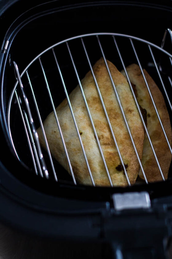 Air Fryer Wraps with Mozzarella & Pesto (Tik Tok Style) Happy Veggie