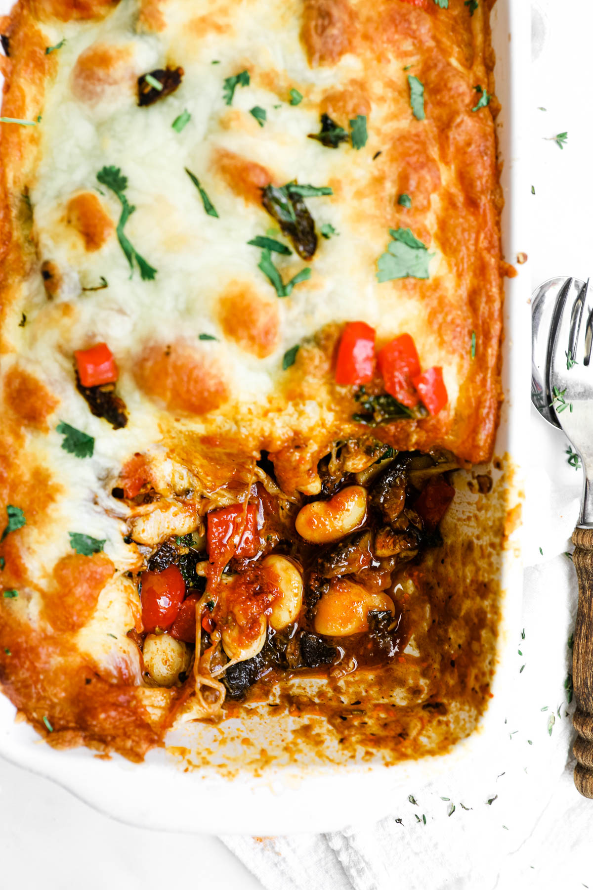 Tuscan Butter Bean Bake Happy Veggie Kitchen